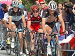 Frank Schleck pendant la dix-neuvi�me �tape du Tour de France 2011
